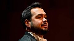 El tenor Quint�n Bueno que participa hoy en la obra en Vigo