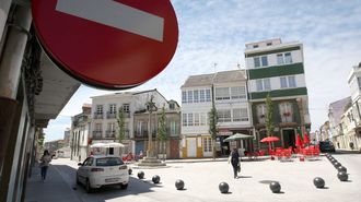 Vista de la Praza do Cruceiro de Canido, en una foto de archivo.