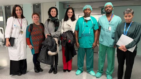 Chipa y Quiticua, con representantes del CHUO y de la Fundaci�n CSAI.