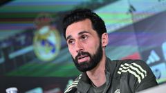 El entrenador del Real Madrid, �lvaro Arbeloa, en la rueda de prensa previa a la visita al Celta.