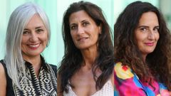 De izquierda a derecha, Luz Mart�nez, M�nica Moreiras y Mar�a Ferg�.