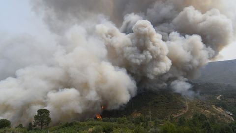 Incendio en Quiroga