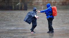 Temporal de lluvia y viento 