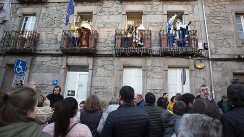 Las cabalgatas terminarn con el recibimiento de los reyes, como en esta imagen en Guitiriz