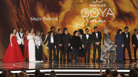 Los equipos de El 47 y La infiltrada recogieron juntos el Goya a la Mejor Pelcula