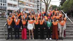 Los alumnos que ayer celebraron su acto de graduaci�n