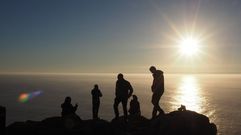 Puesta de sol desde Fisterra.