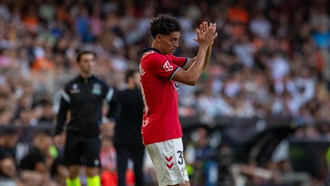 Jones El-Abdellaoui fue titular en el estreno liguero del Celta ante el Valencia.