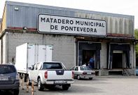 El matadero municipal, ayer, est� ubicado en el lugar de Touceda, en la parroquia de Alba.