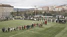 El incidente ocurri a finales de abril en el campo del Salesianos de Ourense, en la imagen en una foto de archivo