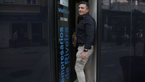 Francisco Mart�nez, presidente de la Asociaci�n de Empresarios de Ribeira