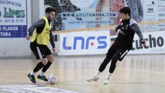 Imagen de un entrenamiento del Noia Portus Apostoli en el Agust�n Mour�s.
