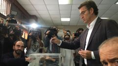 El candidato del PP a la Xunta, Alberto N��ez Feijoo.