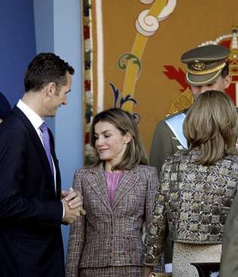 Urdangarin, en su �ltimo acto con la familia real, el 12 de octubre.