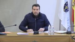 Jos� Ram�n Romero, durante una de sus intervenciones en el pleno ordinario del mes de enero.