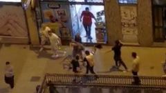 Pelea en Os Mallos, A Coru�a