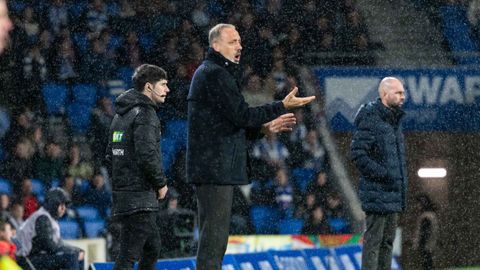 El t�cnico de la Real Sociedad, Pellegrino Matarazzo, en el partido frente al Celta en Anoeta de la pasada campa�a.
