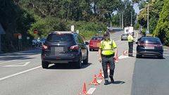 Control de la Guardia Civil de Tr�fico en carreteras mari�anas