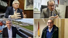De izquierda a derecha: Juan Via�o, Antonio L�pez, Emilio Fern�ndez y Manuel Reigosa