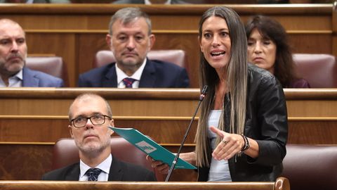 Miriam Nogueras, este miércoles en el Congreso de los Diputados.