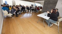 La alcaldesa, Sandra Insua, en una de sus intervenciones en la jornada de ayer