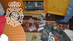 Imagen de los estupefacientes que hab�a en la vivienda. 
