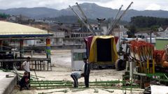 Foto de archivo del montaje de atracciones