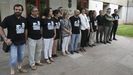 Los miembros del BNG que ocuparon Meirs simblicamente el pasado 30 de agosto y que fueron denunciados por los Franco asistieron este mircoles al pleno en O Hrreo. Las 19 personas se hallan ahora encausadas por allanar una propiedad privada.