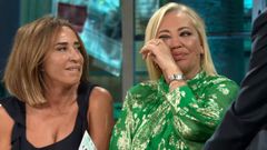 Belén Esteban, profundamente emocionada junto a María Patiño.