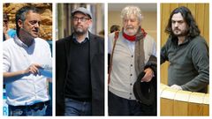 Exmiembros del BNG impulsores de las mareas: Xulio Ferreiro, Marti�o Noriega, Xos� Manuel Beiras y Ant�n S�nchez 