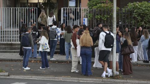 Inicio de curso en la USC, el pasado lunes