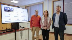 El alcalde, Luis Milia, recibi a la presidenta presidenta de la Comisin de la FEMP, Concepcin Cedillo para celebrar una reunin conectado Carballeda de Avia con Madrid