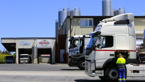 Imagen de la planta de Lactalis en Vilalba, primera localidad de Galicia en donde se asent la compaa.