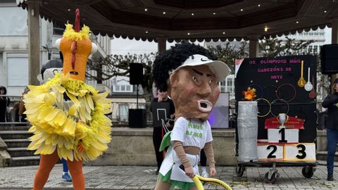 En Vilalba participaron una treintena de grupos en el desfile.