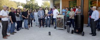 La jornada cont� con un curso sobre construcci�n de una estufa de mamposter�a en el que participaron una treintena de personas.