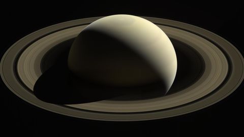 Imagen del planeta Saturno captada por la sonda Cassini.