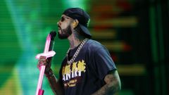 El artista Anuel AA, durante un concierto en Ciudad de Mxico