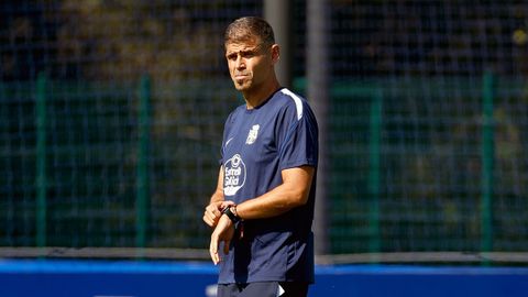Antonio Hidalgo, durante un entrenamiento en el D�por Training Center.