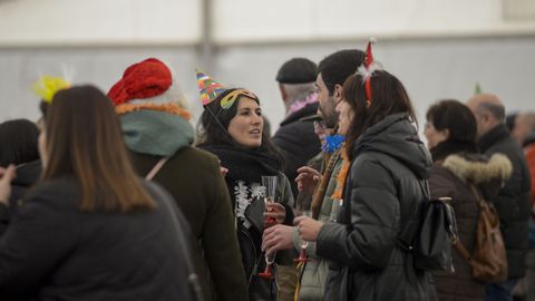 Fiesta de fin de ao en la plaza de la Constitucin de Vlilalba, organizada por el Concello