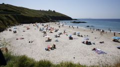 Playa de Bascuas, en Sanxenxo
