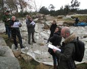 Arquitectos y t�cnicos visitaron ayer Monte do Castro para conocer las obras que se ejecutaron all�. 