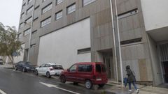 El edificio sobre el que ha hecho el informe la Polica Cientfica, en los nmeros 5 y 7 de la calle Pamplona
