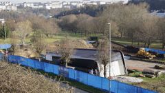 Los trabajos contin�an a las puertas del Mi�o para crear las caldas de Lugo
