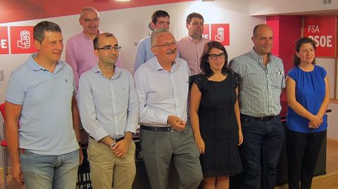 Antonio Trev�n y Adriana Lastra, con los alcaldes del suroccidente.Antonio Trev�n y Adriana Lastra, con los alcaldes del suroccidente
