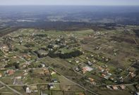 Vista a�rea de terreno parcelado en el municipio de Cerceda. 