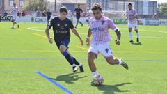 Partido entre el Estradense y el CD Lal�n en un imagen de archivo. 