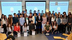 Entrega de premios a los mejores expedientes de bachillerato de la Universidad de Vigo