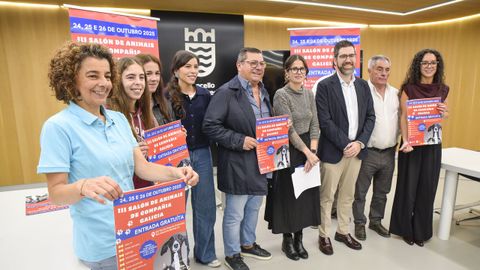 La tercera edición de la Feira de animais de compañía se presentó este martes en el Concello de Pontevedra
