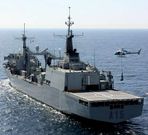 En la imagen, vista de una operaci�n del buque en Australia. 