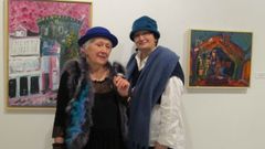 As irm�s Montenegro nunha exposici�n no MIHL no 2018